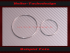 Zierringe Blendringe Abdeckringe Poliertes Aluminium Mercredes for Porsche 911 356 964 etc.