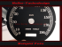 Tachoscheibe für Harley Davidson Night Train FXSTB 2000 bis 2003 Ø100 Mph zu Kmh