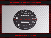 Speedometer Disc MG MG-B 1974 Smiths Ø 75 mm 120 Mph zu Kmh