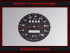 Speedometer Disc for MG MG-B 1974 Smiths Ø 75 mm 120 Mph to Kmh
