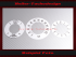Set Speedometer Sticker for Ford Thunderbird 1959 140 Mph to 220 Kmh