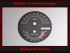 Speedometer Disc for Harley Davidson Road King FLHRCI 2005 Ø100 Mph to Kmh