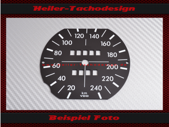 Tachoscheibe für BMW E10 02 Serie 1971 bis 1975 240 Kmh