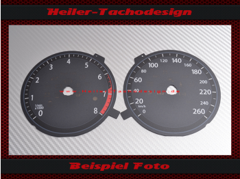 Speedometer Disc for VW Jetta GLI 2015 to 2018 without Temp Fuel Mph to Kmh