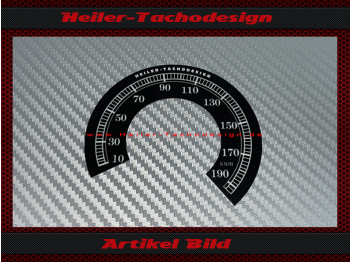 Speedometer Sticker for Harley Davidson FXRS SUPER GLIDE II 1985 Ø80 Mph to Kmh