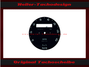 Speedometer Disc for Austin Mini 850 default Limousine & 1000 Traveller 1967 to 1975 Ø60 150 Mph to 240 Kmh