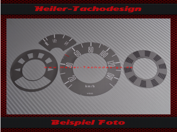Speedometer Sticker for VW T2 Bulli 90 Mph to 150 Kmh