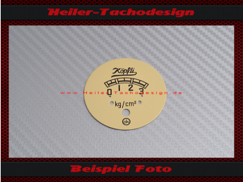 Tachoscheibe Zusatzinstrument für Traktormeter Köpfli Öldruck Ø70 mm