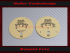 Traktormeter Speedometer Disc for Köpfli Additional Instrument oilpressure Ø70 mm