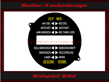 Zeit Weg Geschwindigkeit Verbrauchsanzeige für Mercedes SL W126 S Klasse