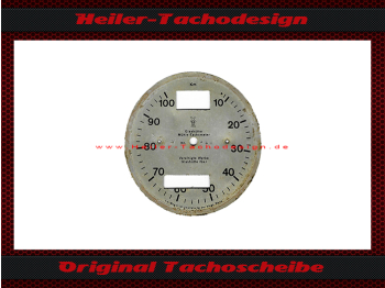Tachoscheibe für Glashütter Mühle Tachometer Mühle 100 Kmh Fliehpendel Ø80 mm 2 Display