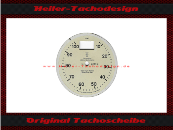 Tachoscheibe für Glashütter Mühle Tachometer Mühle 100 Kmh Fliehpendel Ø80 mm 1 Display