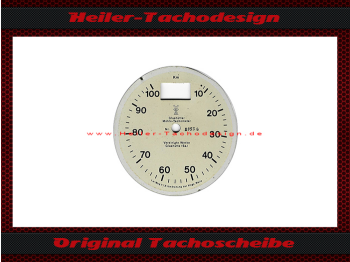 Speedometer Disc for Glashütter Mühle Tachometer Mühle 100 Kmh Fliehpendel Ø80 mm 1 Display