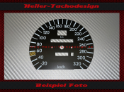 Speedometer Disc for Mercedes W201 AMG C Class 320 Kmh