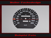 Speedometer Disc for Mercedes W124 AMG E Class 280 Kmh