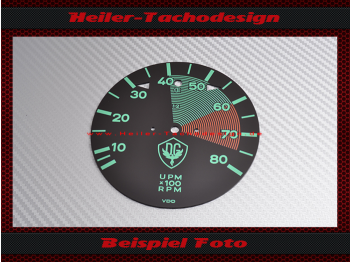Tachometer Disc for Porsche 911 for Porsche 550 Spyder Design 800 RPM