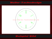 Uhr Scheibe Tachoglas Ford Thunderbird 1955 bis 1956