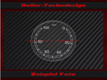 Tacho Glas Isgus 100 Kmh Kübelwagen Typ 82 0 bis 100 kmh 58 mm