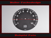 Drehzahlmesser Scheibe für Porsche 914 bis 10000 UPM...