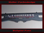 Tachoskala Aufkleber Pontiac Grand Prix Bonneville 1967 120 Mph zu 200 Kmh