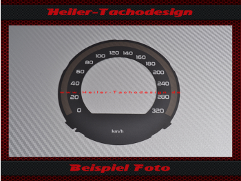 Tachoscheibe für Mercedes W204 W207 W212 C63 AMG 200 Mph zu 320 Kmh