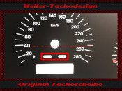 Tachoscheibe für Jaguar XK8 Cabrio 1999 Mph zu Kmh
