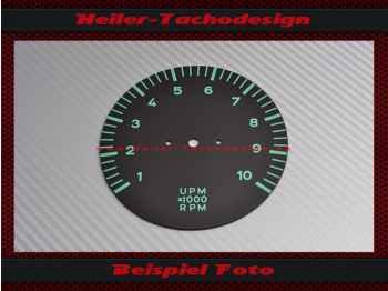 Tachometer dial for Porsche 911 912 914 901 930 959 10000 RPM 718 RS 60 Spyder Design