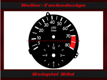 Drehzahlmesser Scheibe für Mercedes W201 C Klasse 8000 RPM