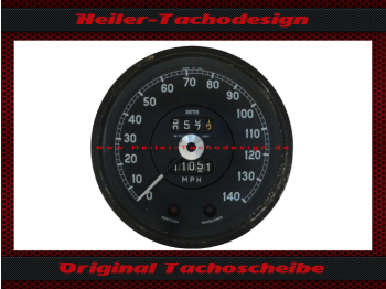 Speedometer Sticker for Smiths Jaeger Jäger Jaguar Instrumente Ø120 140 Mph  to 220 Kmh