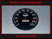 Speedometer Disc for AC Bristol 220 Kmh