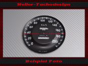 Speedometer Disc for AC Bristol 130 Mph to 220 Kmh