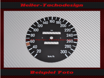 Tachoscheibe für Mercedes W123 E Klasse AMG 300 Kmh