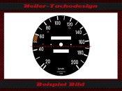 Speedometer Disc for Mercedes W123 E Klasse 125 Mph to...