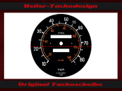 Speedometer Disc for Mercedes W123 E Class 90 Mph to 140 Kmh serial number 123 542 58 01