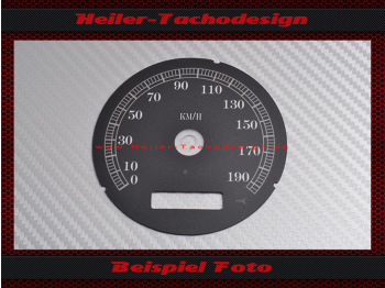 Speedometer Disc for Harley Davidson Street Glide FLHTI Ultra Classic Ø80 2006 Mph to Kmh