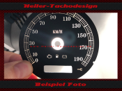 Speedometer Disc for Harley Davidson Street Glide FLHTI Ultra Classic Ø80 2006 Mph to Kmh