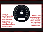 Speedometer Disc for Harley Davidson Street Glide FLHTI Ultra Classic Ø80 2006 Mph to Kmh