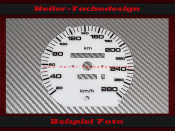 Tachoscheibe für Audi 100 C4 S6 280 Kmh