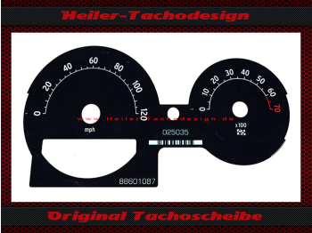 Tachoscheibe für Smart Roadster Coupe 2004 120 Mph zu 200 Kmh