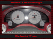 Speedometer Disc for Mitsubishi Eclipse D30 with Oil Pressure Display