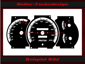 Tachoscheibe für Mitsubishi Proton 200 Kmh