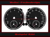 Speedometer Disc for VW Tiguan 2006 to 2011 Symbol 1 160 Mph to 260 Kmh