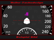 Tachoscheibe für VW Tiguan 2006 bis 2011 Symbol 1...