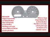 Speedometer Sticker for Harley Davidson Road Glide Special 2016 Mph to Kmh