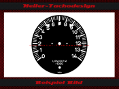 Tachometer Disc for Porsche 911 Modified auf 1400 RPM