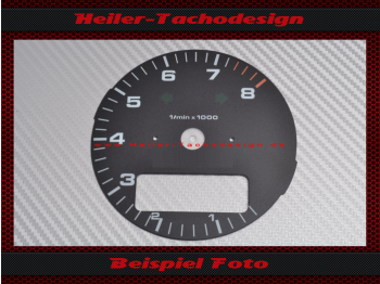 Tachometer dial for Porsche 911 964 993 with on-board computer 8000 rpm 5 oclock position - 2