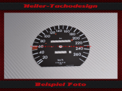 Tachoscheibe für Mercedes W126 560 SEC S Klasse 170 Mph zu 270 Kmh - 1