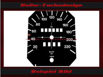Nur Tachoscheibe für VW Golf 1 220 Kmh