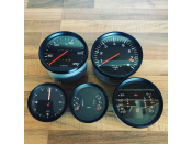 Set of instrument clusters, speedometer, tachometer,...
