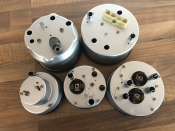 Set of instrument clusters, speedometer, tachometer,...